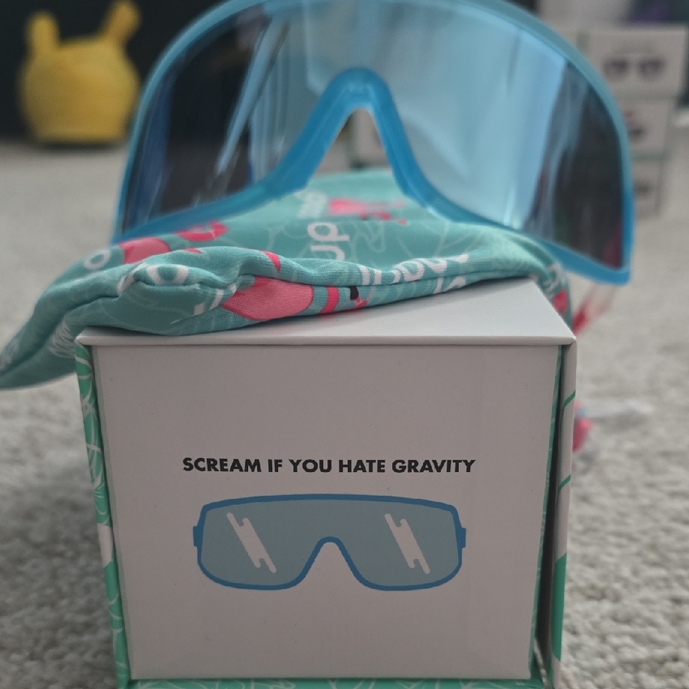Blue Oversized Sunglasses
